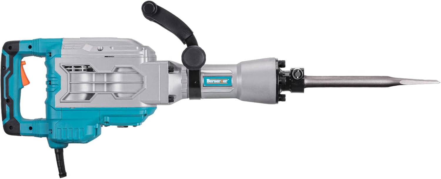 Berserker 1700W Demolition Jack Hammer, 30lb, 14A, Chisels Included