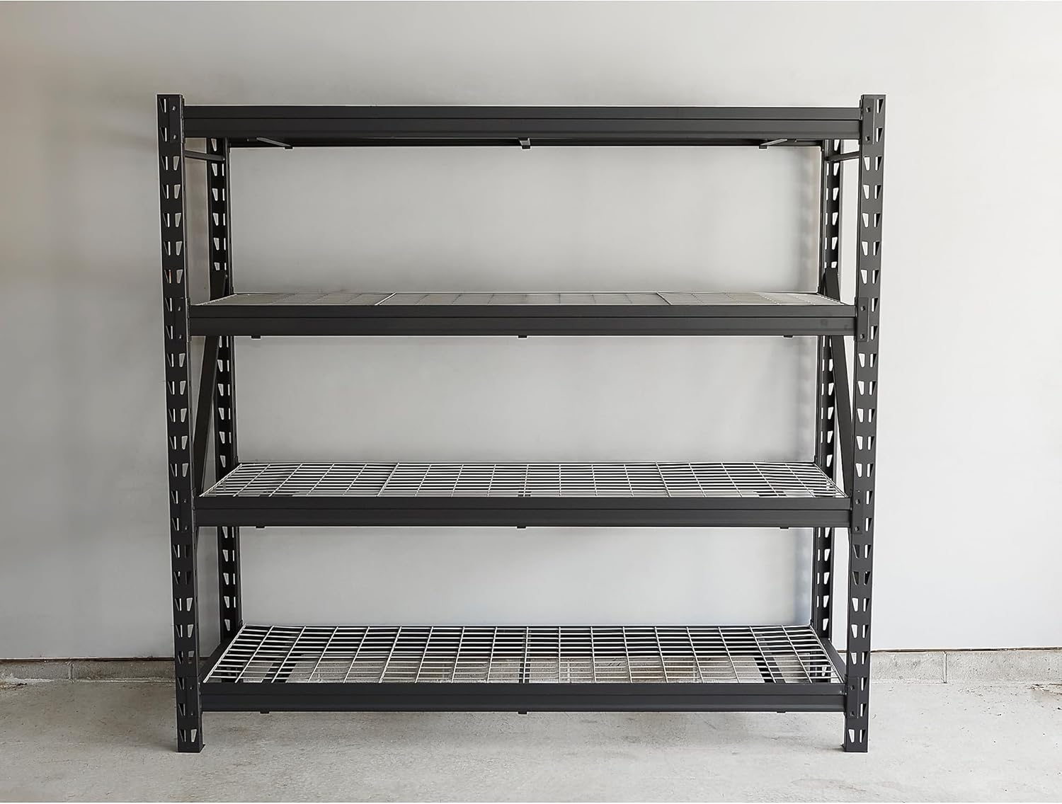 Ironton 4-Tier Steel Shelving Unit, 8000lb Capacity, 77