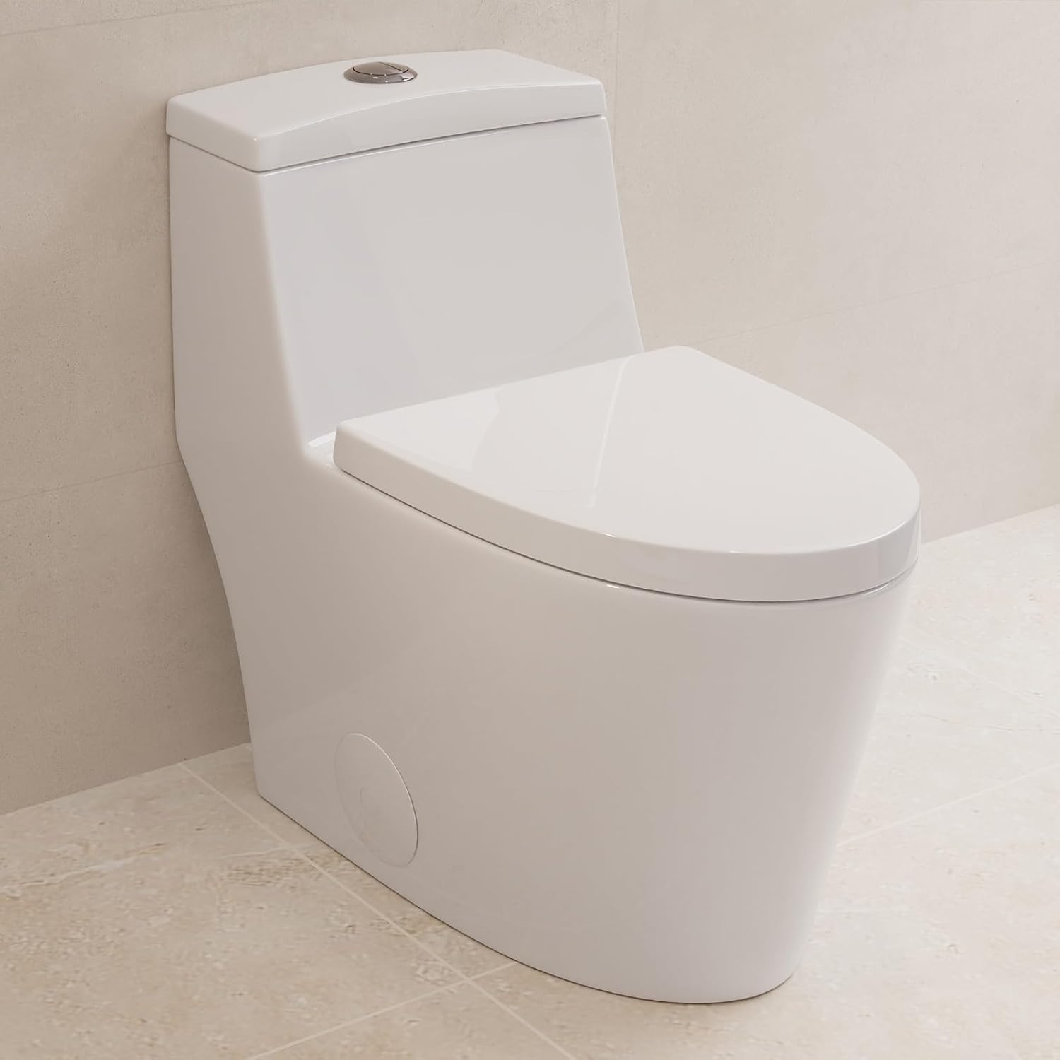 Deer Valley One Piece Toilet, Dual Flush, ADA Height, White