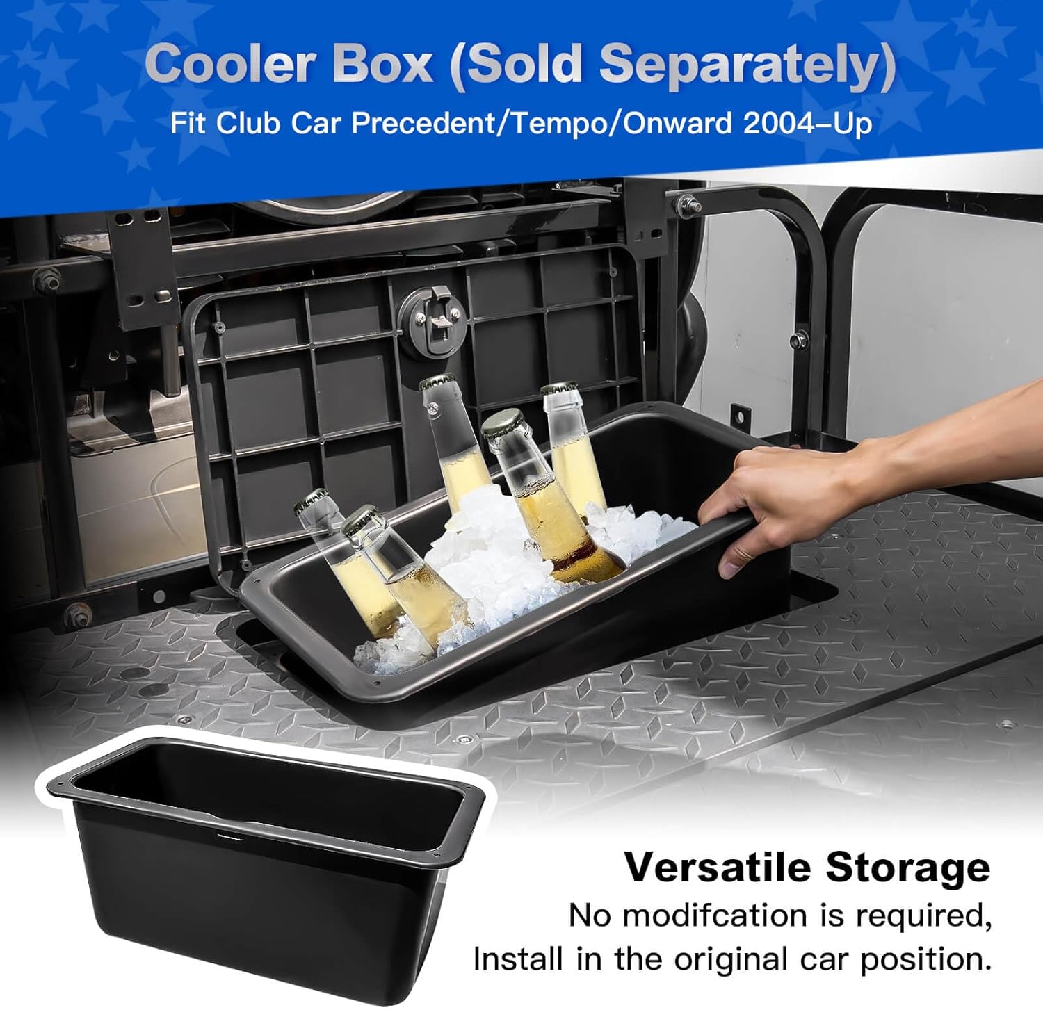 NOKINS Rear Seat Kit, Flip Seat, Steel Frame, Black