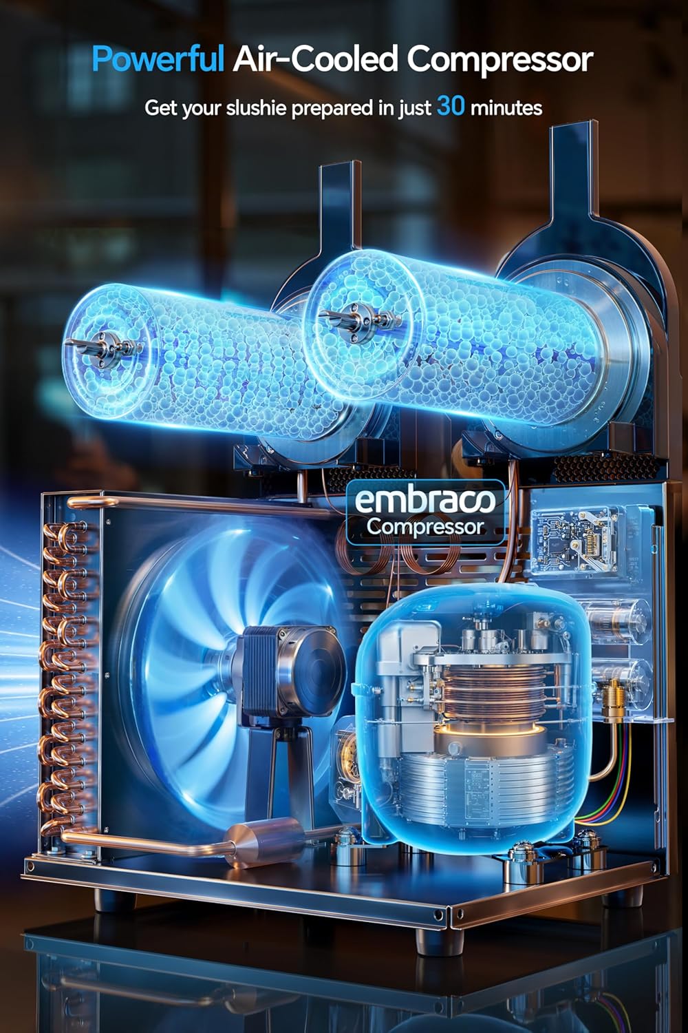 Commercial Slushie Machine, 30L, Frozen Drink Maker