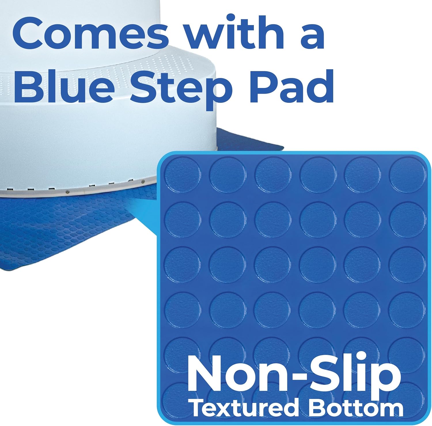 Aqua Select Resin Pool Steps for Above Ground Pools, 350lb Capacity