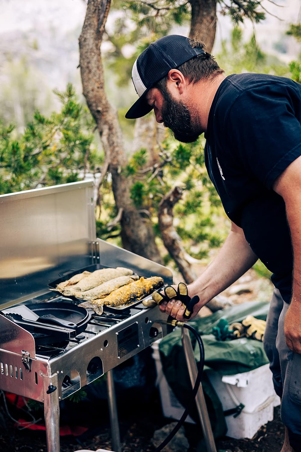 Camp Chef Mountaineer Cooking System, Aluminum, Silver