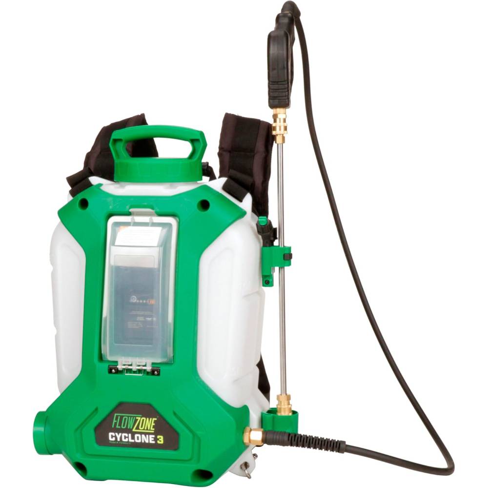 FlowZone Cyclone 3 Backpack Sprayer, 4-Gallon, Battery Powered