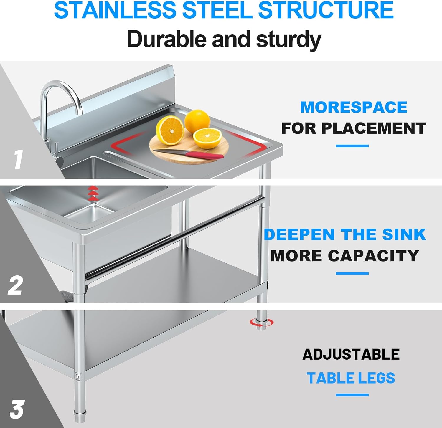 Freestanding Utility Sink with Plumbing & Storage, 39