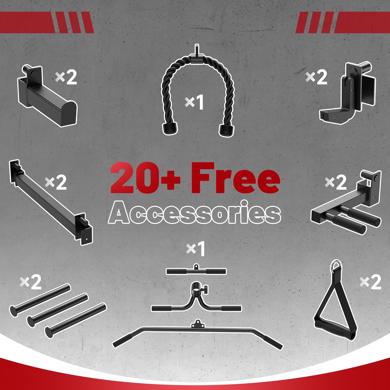 ARMAC Power Cage, 1500lb, Cable Crossover, Home Gym Rack