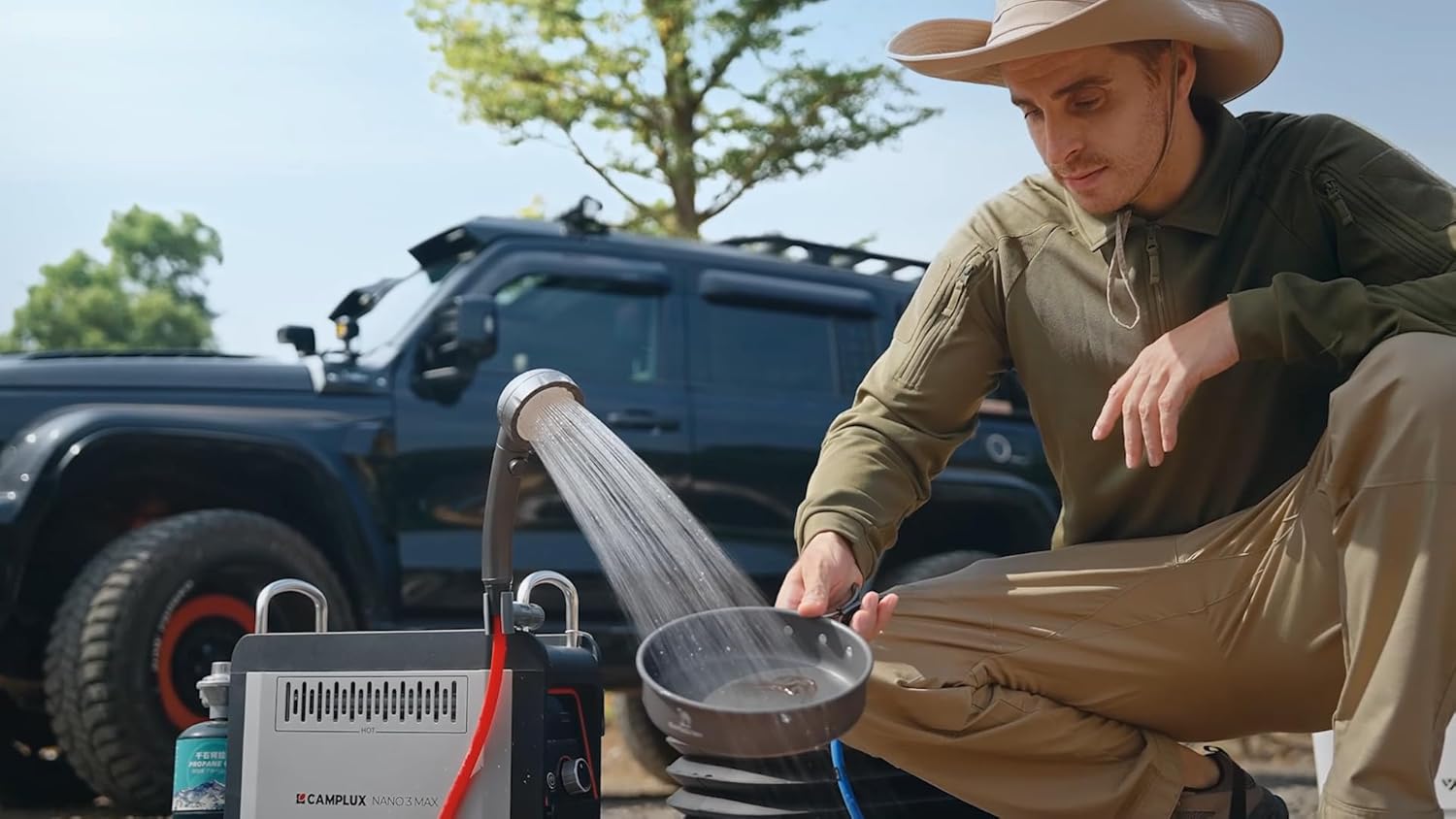 CAMPLUX Nano 3 Pro Portable Water Heater, Battery Powered, 1 lb