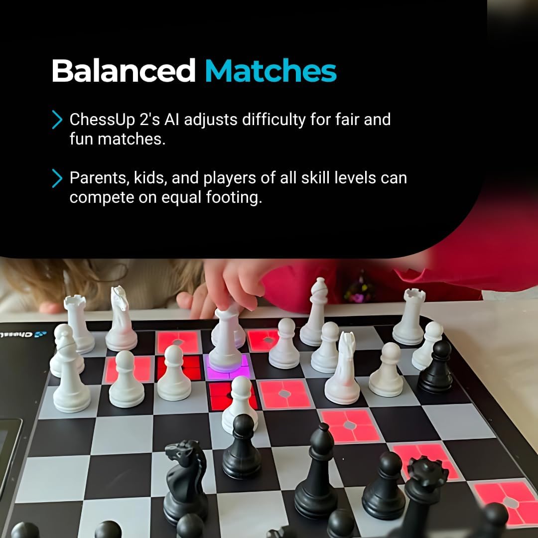 ChessUp 2 Electronic Chess Board with AI & WiFi, TouchSense Pieces