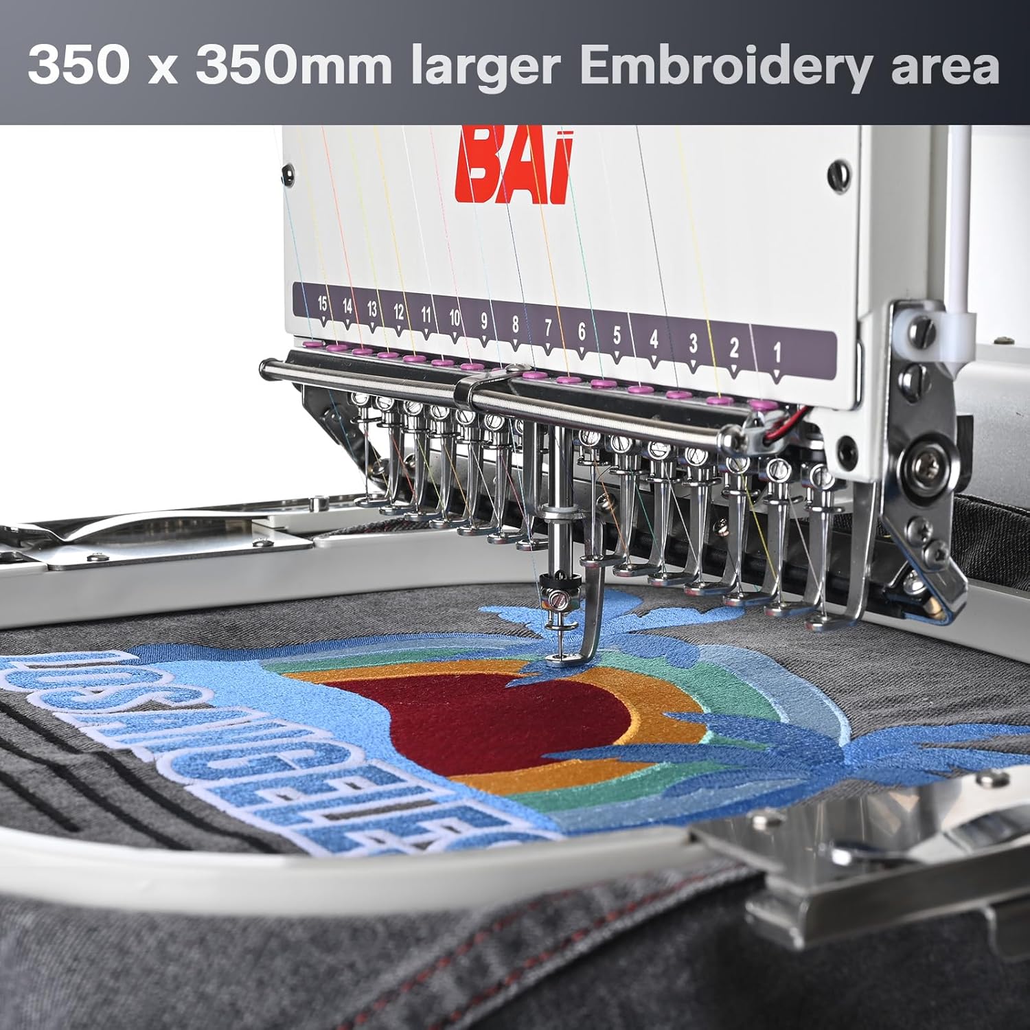 BAi Mirror 15-Needle Embroidery Machine, 20x14