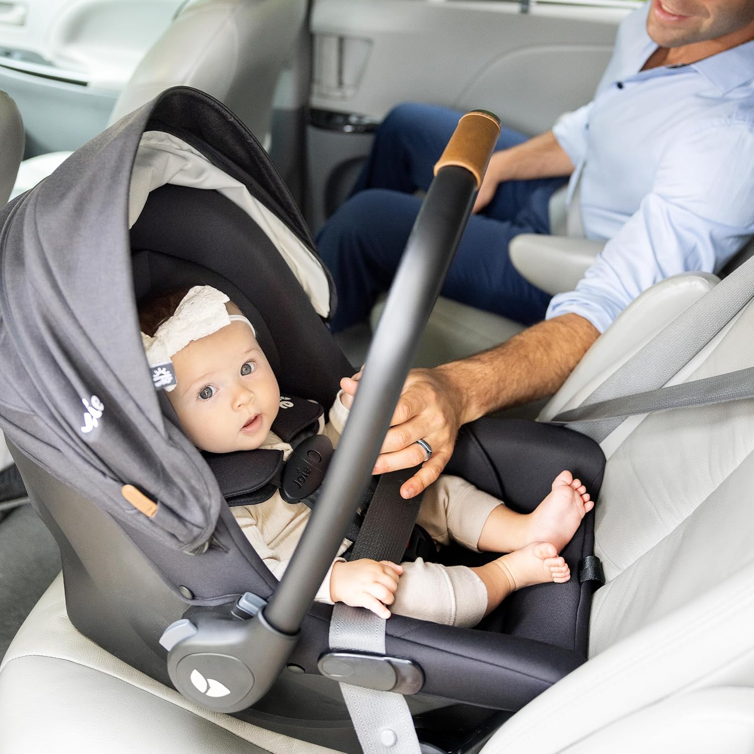 Joie Mint Latch Infant Car Seat, Base-Free, Shale Dark