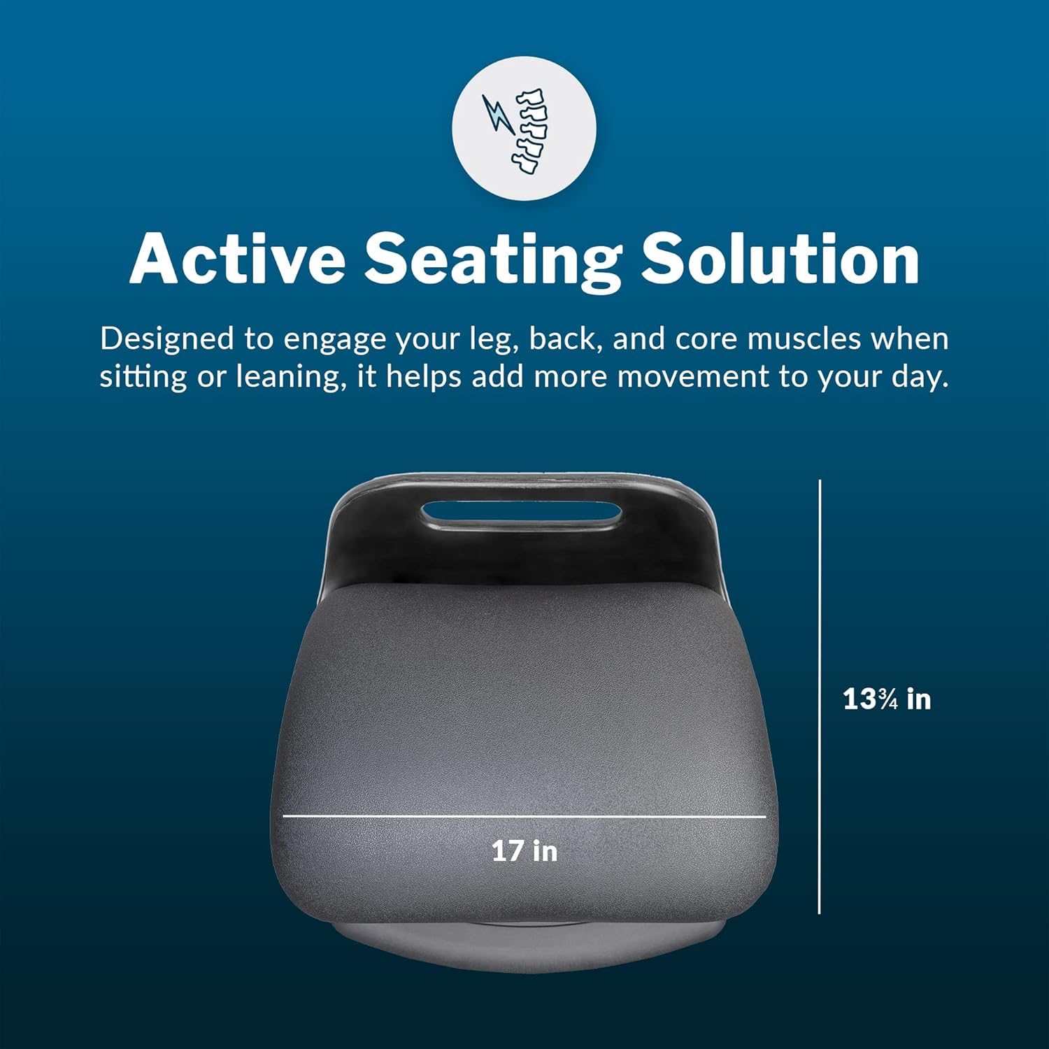 Vari Active Seat Ergonomic Standing Desk Chair, Wobble Stool