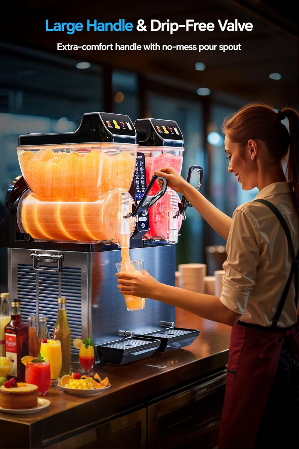 Commercial Slushie Machine, 30L, Frozen Drink Maker