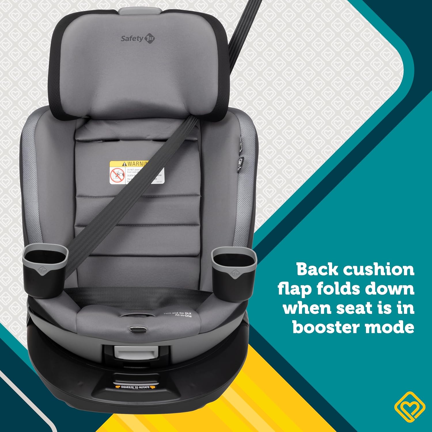 Safety 1st Turn and Go DLX 360° Convertible Car Seat, Dunes Edge