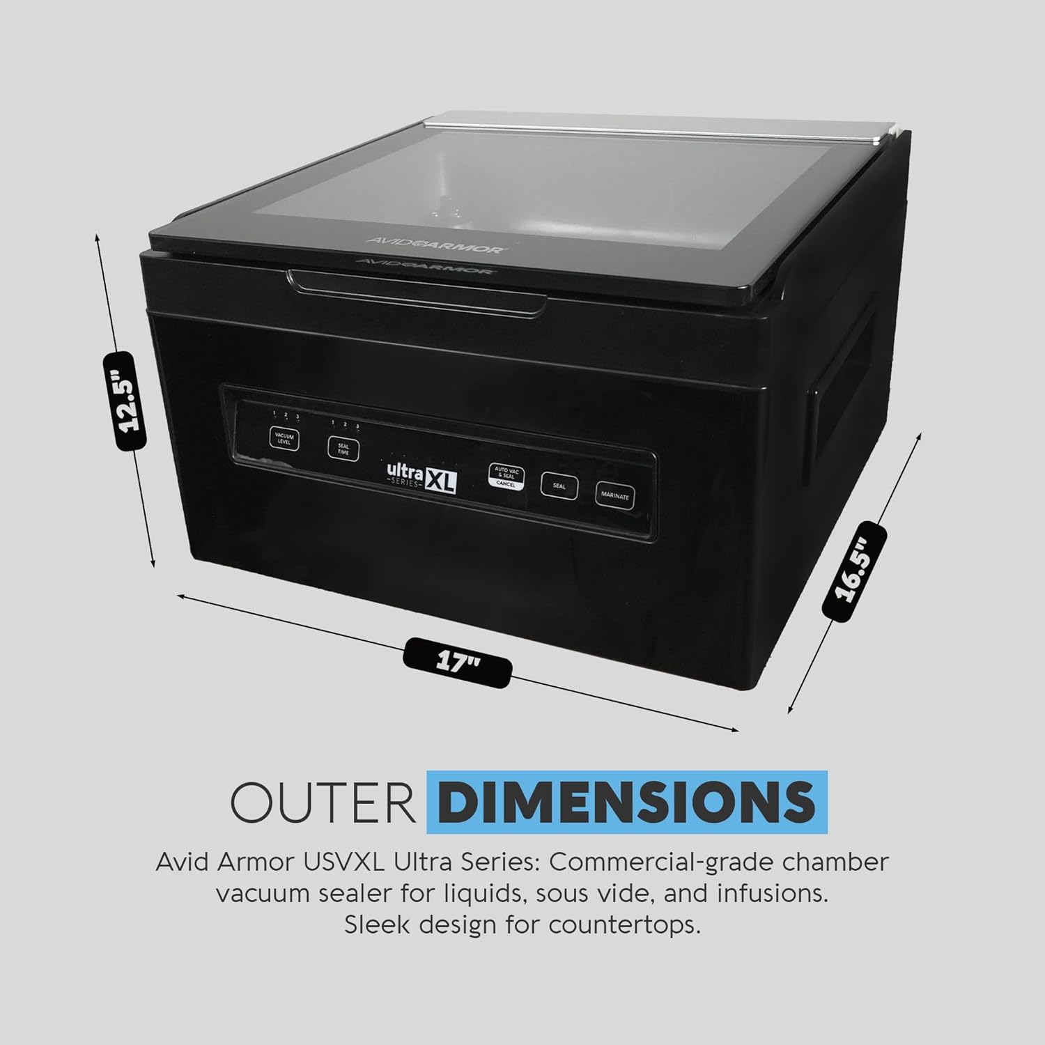 Avid Armor USVXL Chamber Vacuum Sealer, 11.5