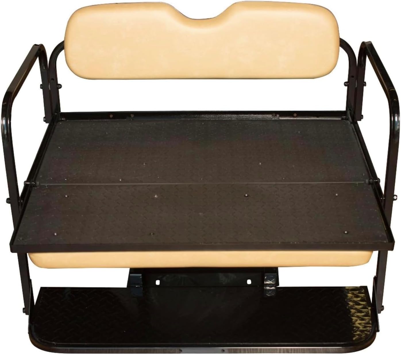 EZGO TXT Rear Flip Seat Kit, 1995+, Factory Tan Cushions