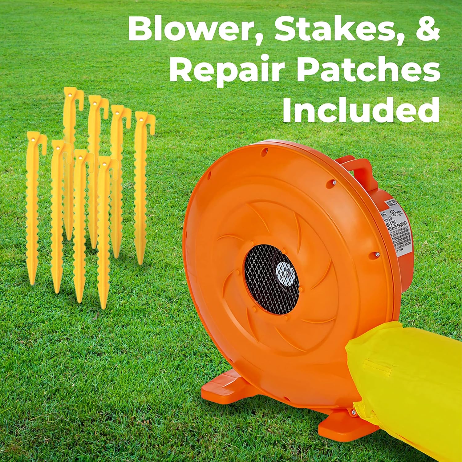 Mega Tornado Twist Inflatable Water Slide with Pool & Blower