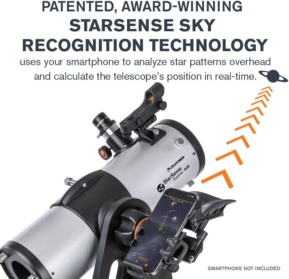 Celestron StarSense Explorer 114mm Dobsonian Telescope, App-Enabled