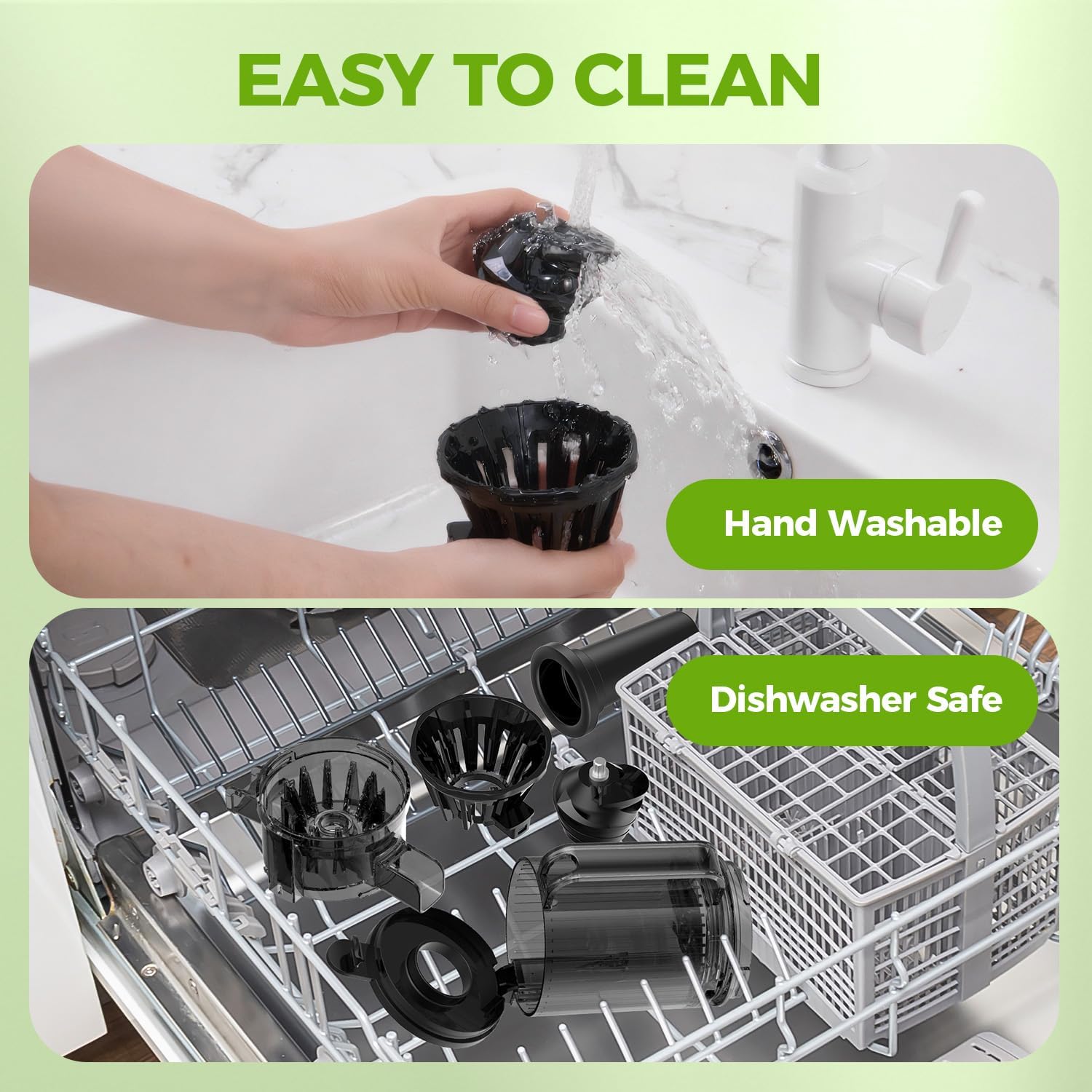 Cold Press Juicer for Whole Fruits & Vegetables, BPA-Free