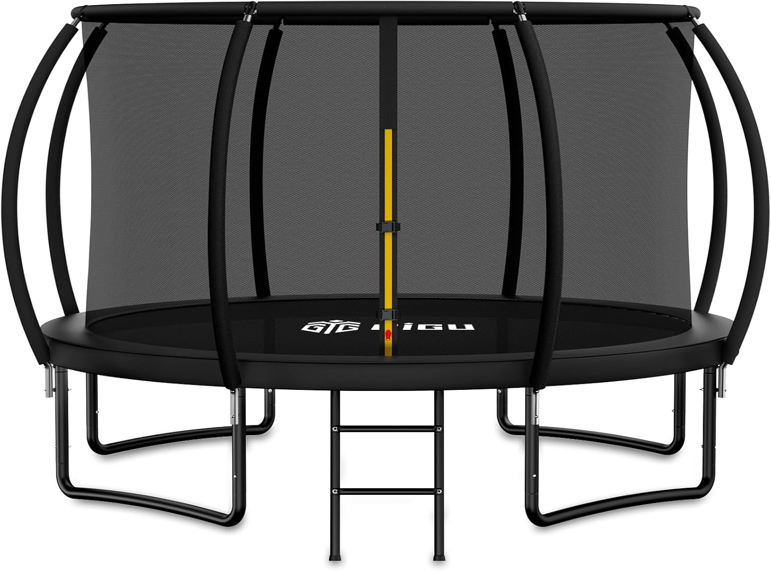 Gigu Recreational Trampoline with Net & Ladder, 10–14FT, ASTM Approved