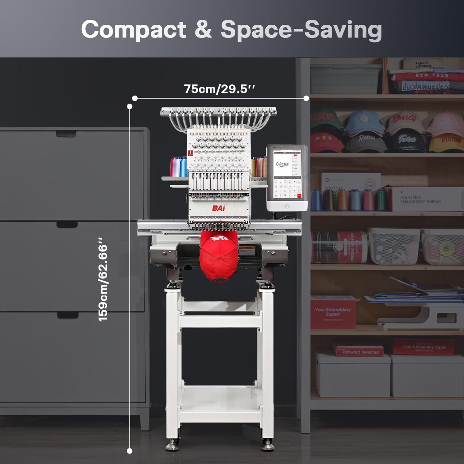 BAi Mirror 15-Needle Embroidery Machine, 20x14