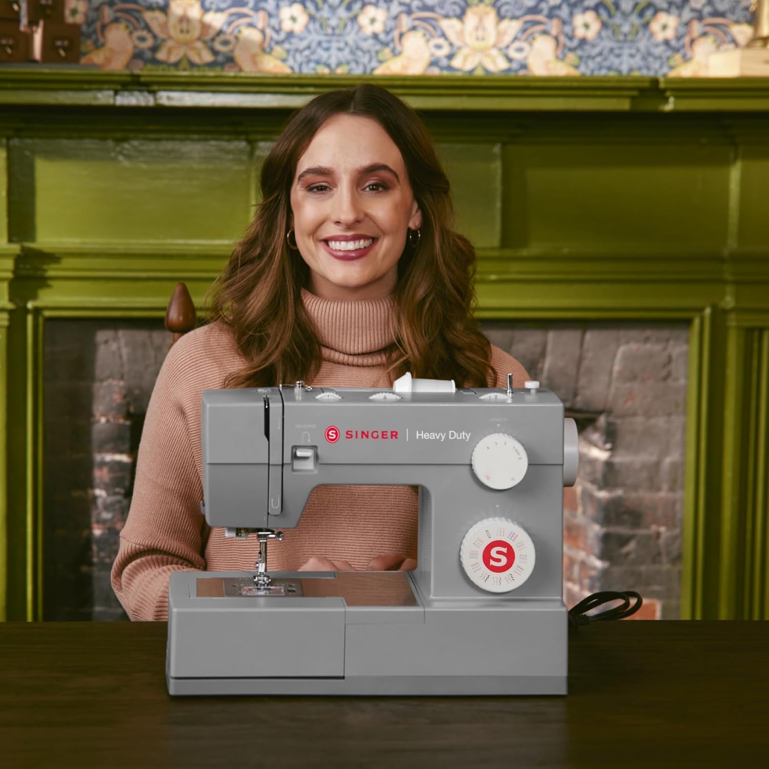 4452 Heavy Duty Sewing Machine, 110 Stitches, LED Light