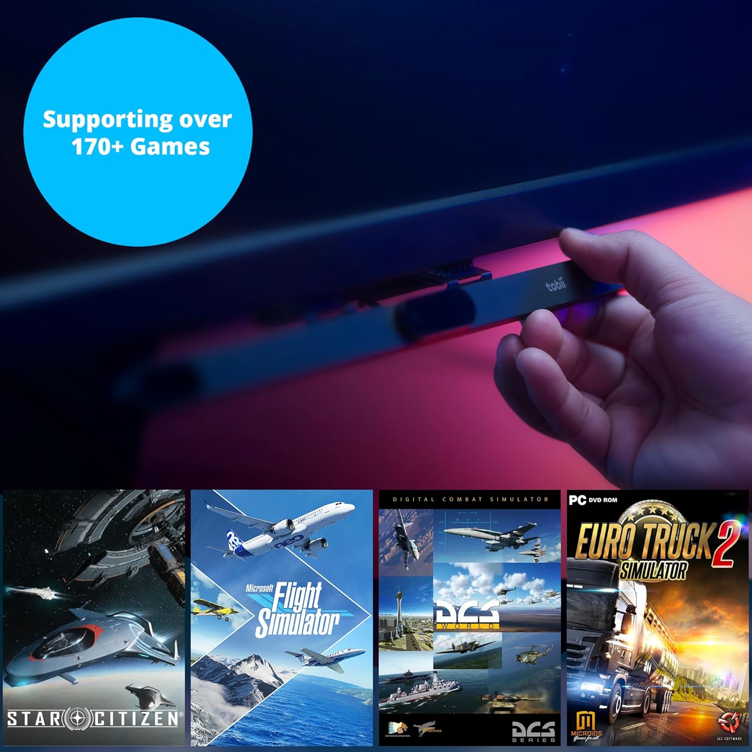 Tobii Eye Tracker 5 for PC Gaming, Head & Eye Tracking