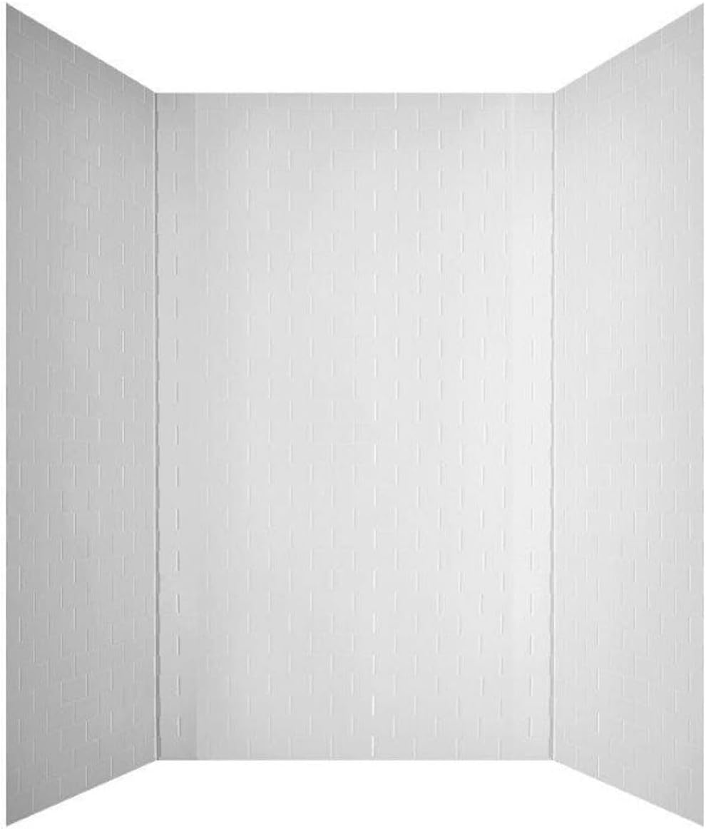133-WT-SUB-KIT Subway Tub & Shower Wall Panels, Gloss White, 96 Sq Ft