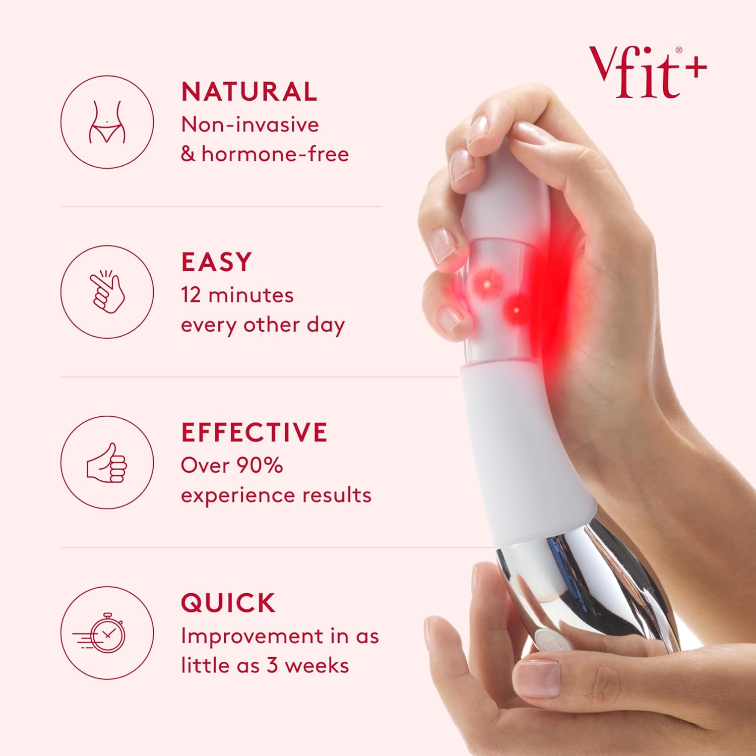 Respin X vFit Plus Red Light Feminine Wellness Device, Menopause Kit