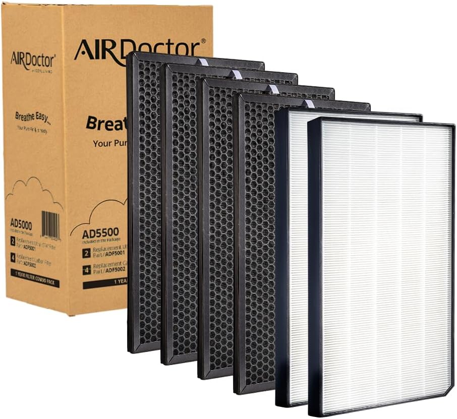AIRDOCTOR AD5000/AD5500 Filter Replacement Pack, UltraHEPA & Carbon