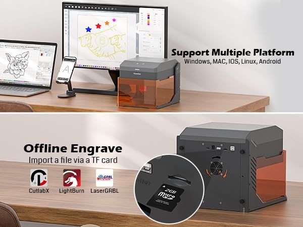 Genmitsu Kiosk 10W Light Engraver, 3.9