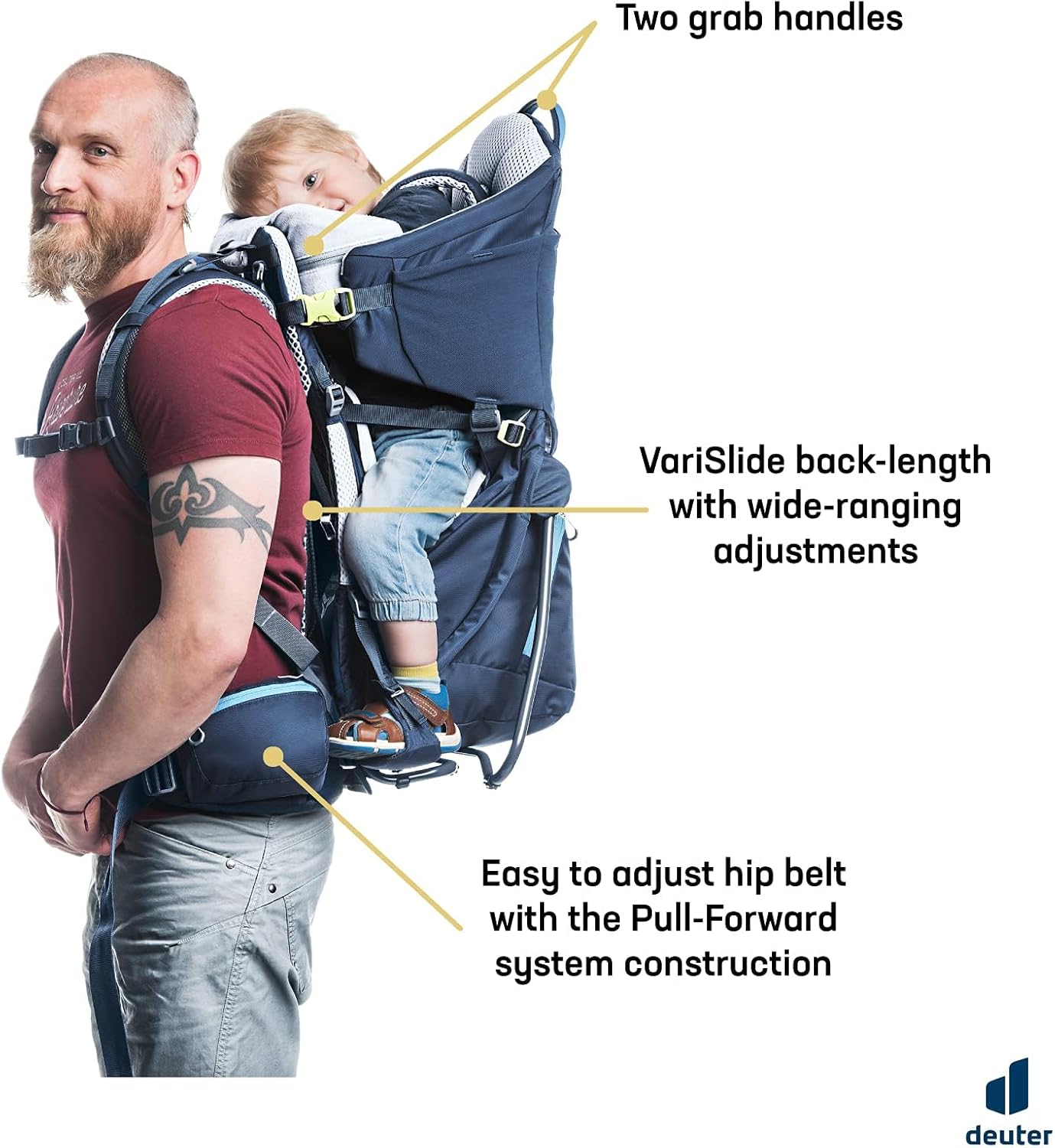 Deuter Kid Comfort Child Carrier Backpack for Hiking