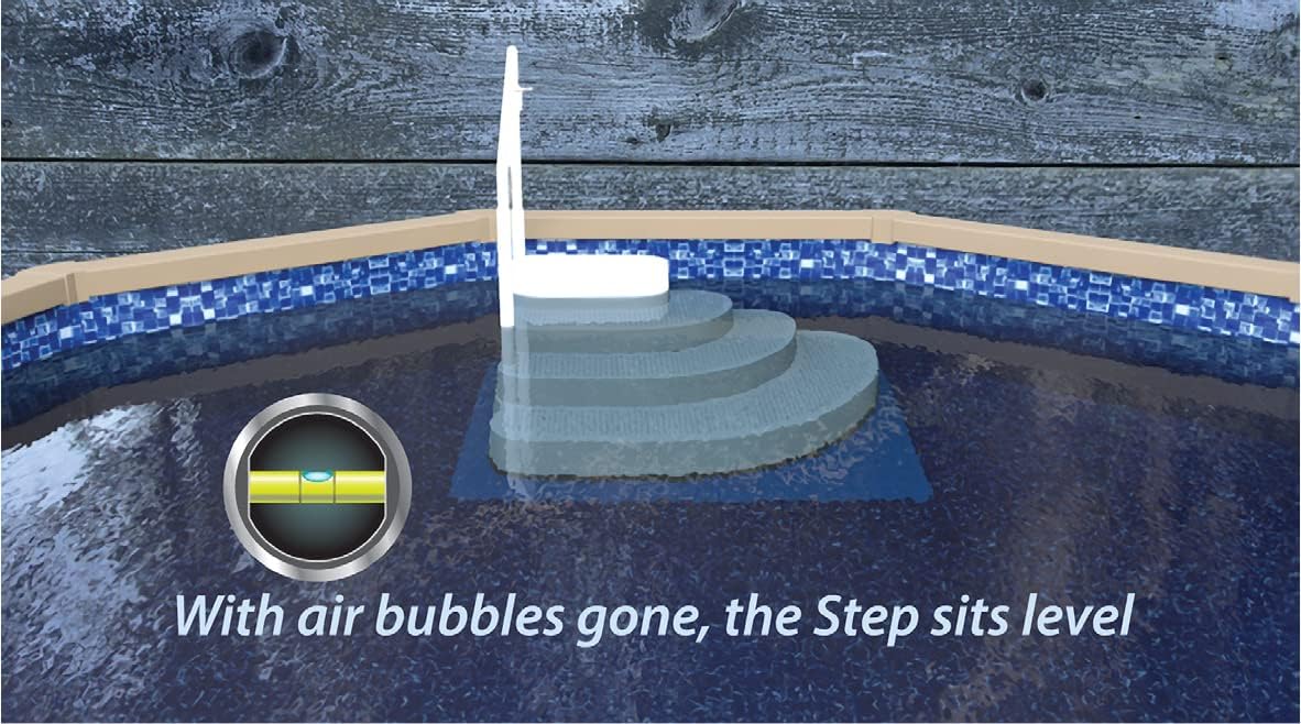 Aqua Select Resin Pool Steps for Above Ground Pools, 350lb Capacity