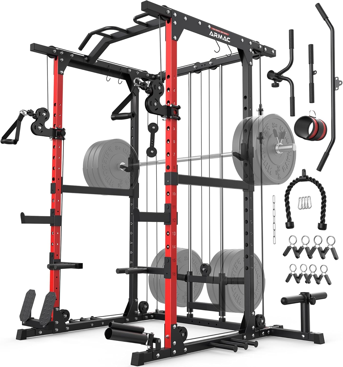 ARMAC Power Cage, 1500lb, Cable Crossover, Home Gym Rack