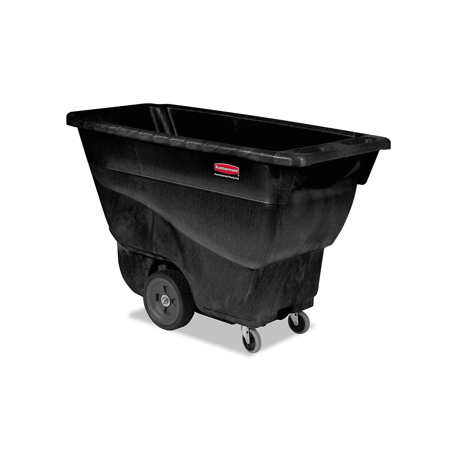 Rubbermaid Tilt Dump Truck, 450lb Capacity, 1/2 Cubic Yard, Black