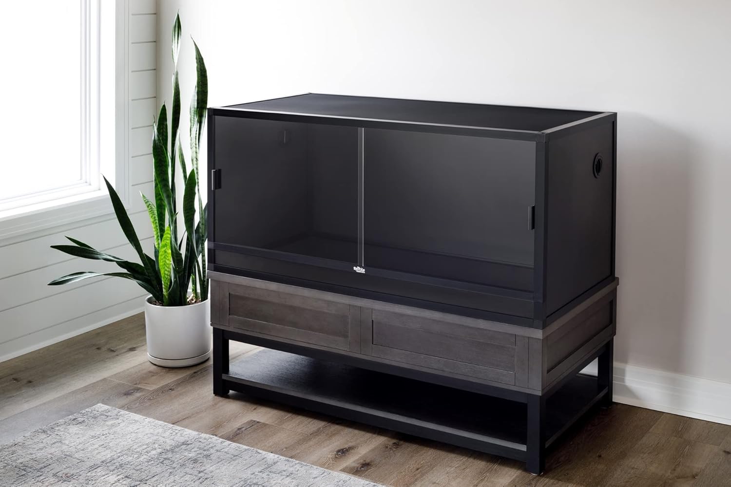 120 Gallon Bearded Dragon Enclosure, PVC Panels, Glass Doors