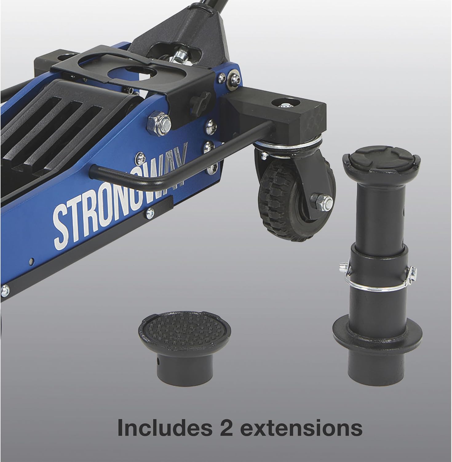 Strongway Off-Road Vehicle Jack, High-Lift, Heavy-Duty Casters