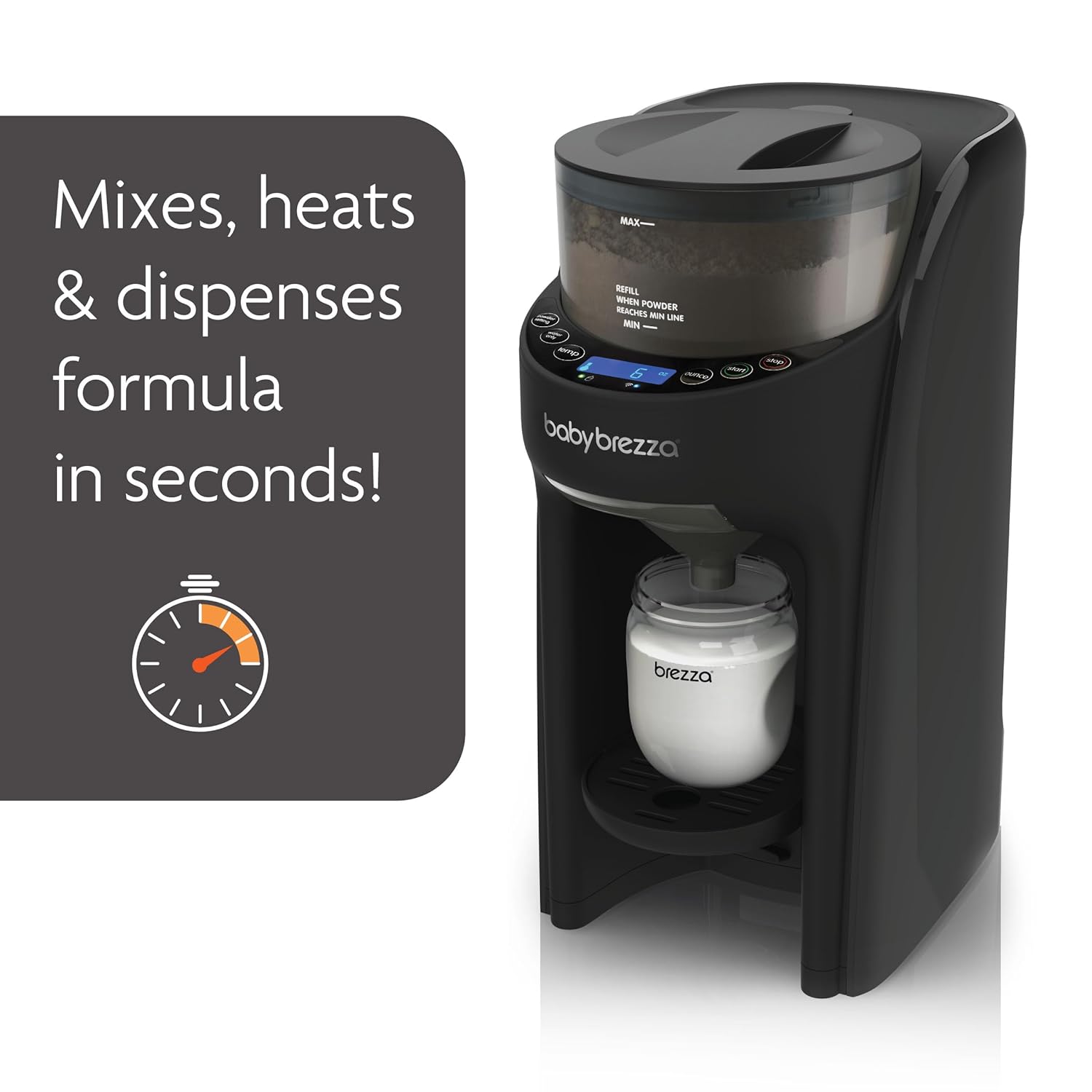 Baby Brezza Formula Pro Advanced WiFi Formula Dispenser, Black