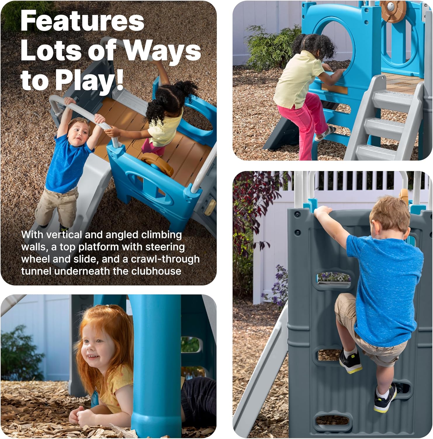 Step2 Scout & Slide Climber Outdoor Playset for Toddlers, Ages 2–6