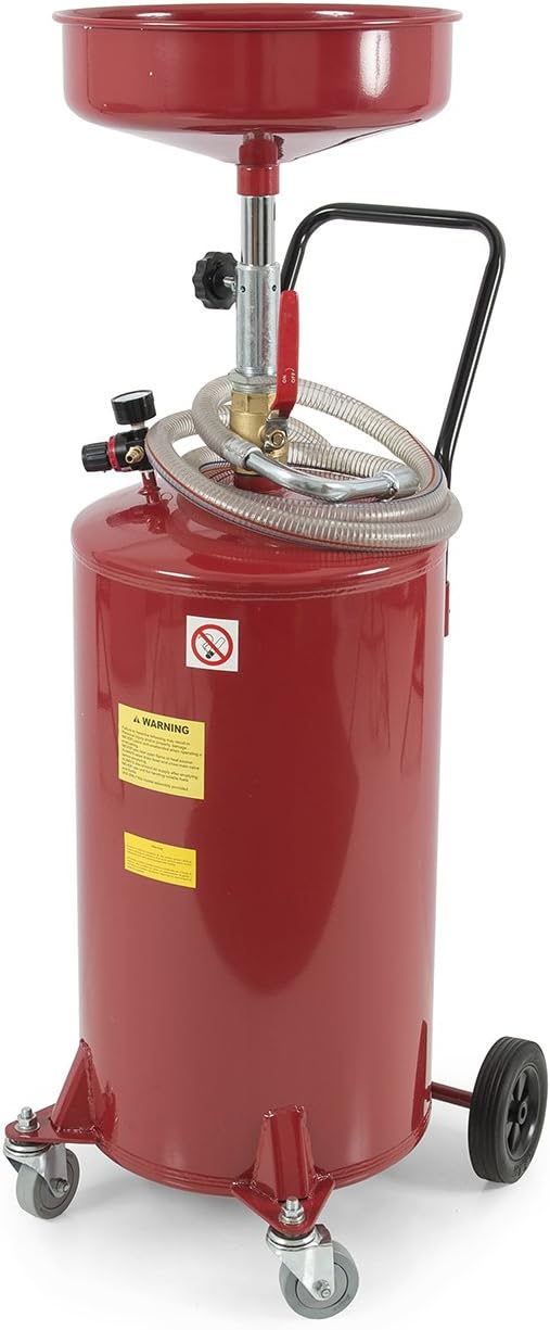 ARKSEN 20 Gallon Waste Oil Drain Tank, Portable, Adjustable Height