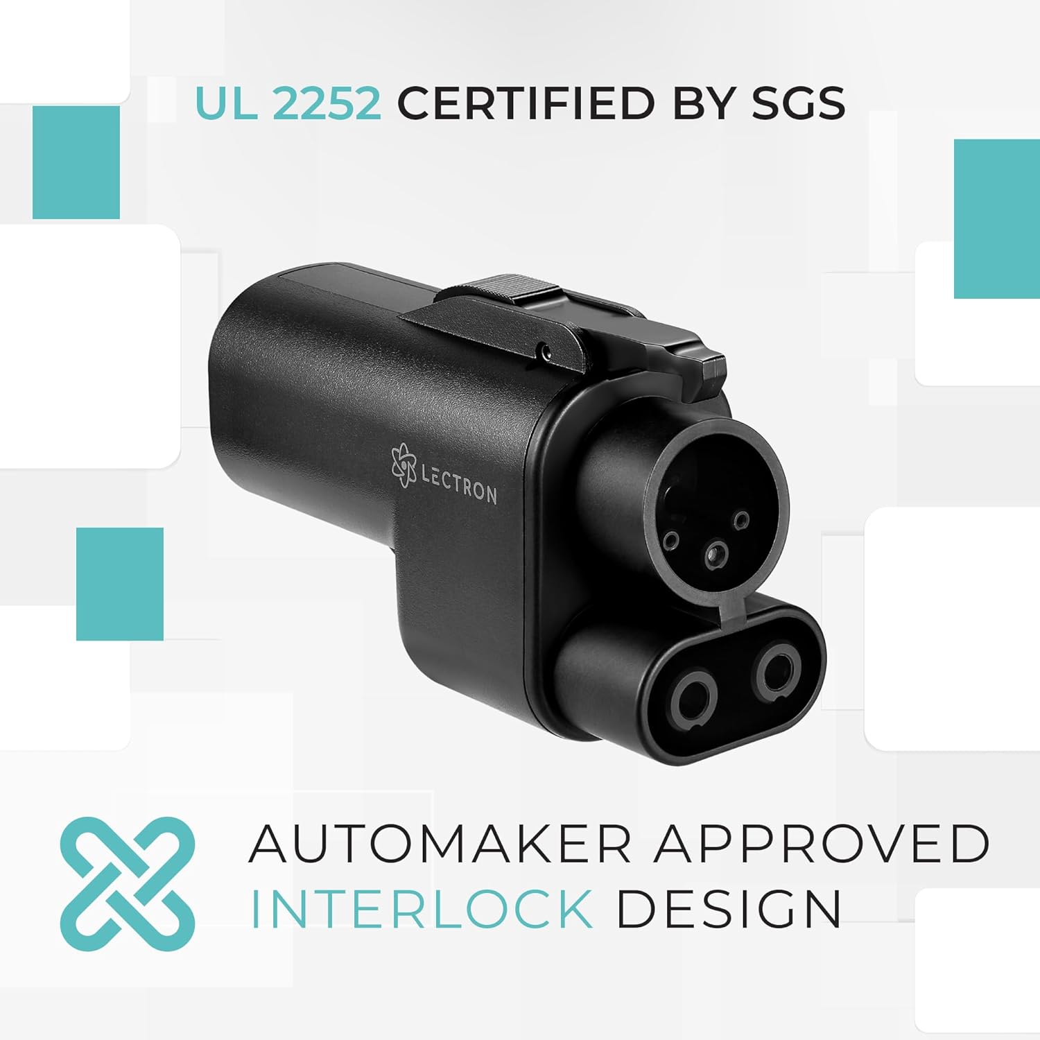 Lectron NACS to CCS EV Adapter with Interlock, 500A/1000V
