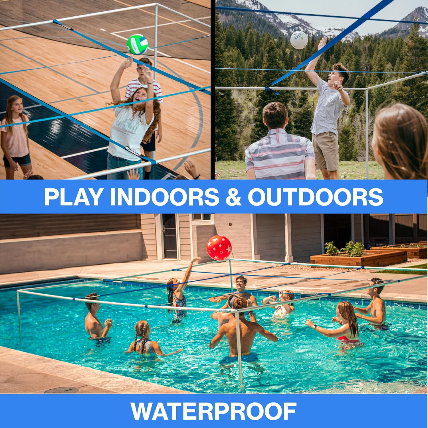 9 Square Castle Squares, Portable Adjustable Metal Game Set