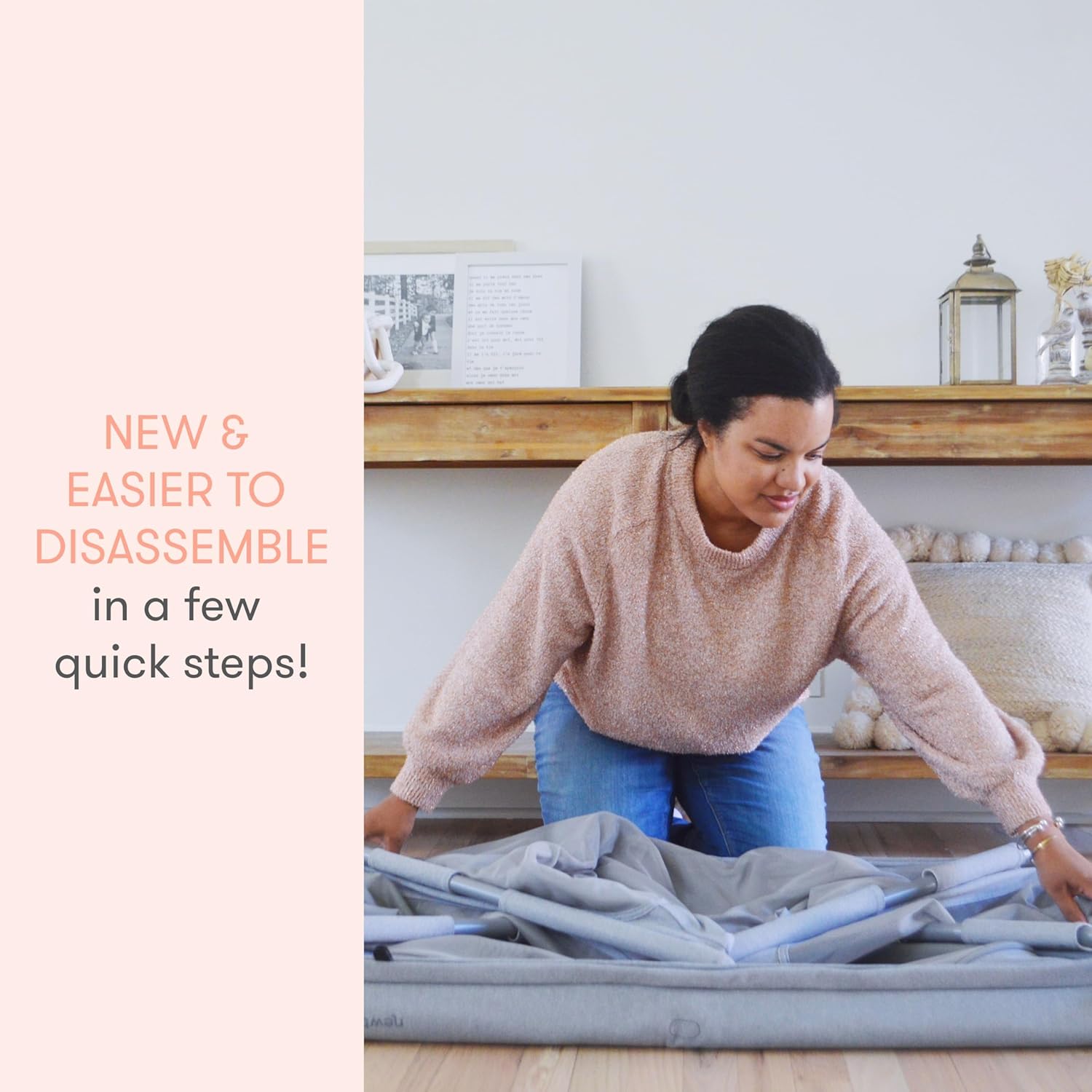 Newton Baby Travel Crib & Play Yard with Breathe-Thru Mattress, Grey