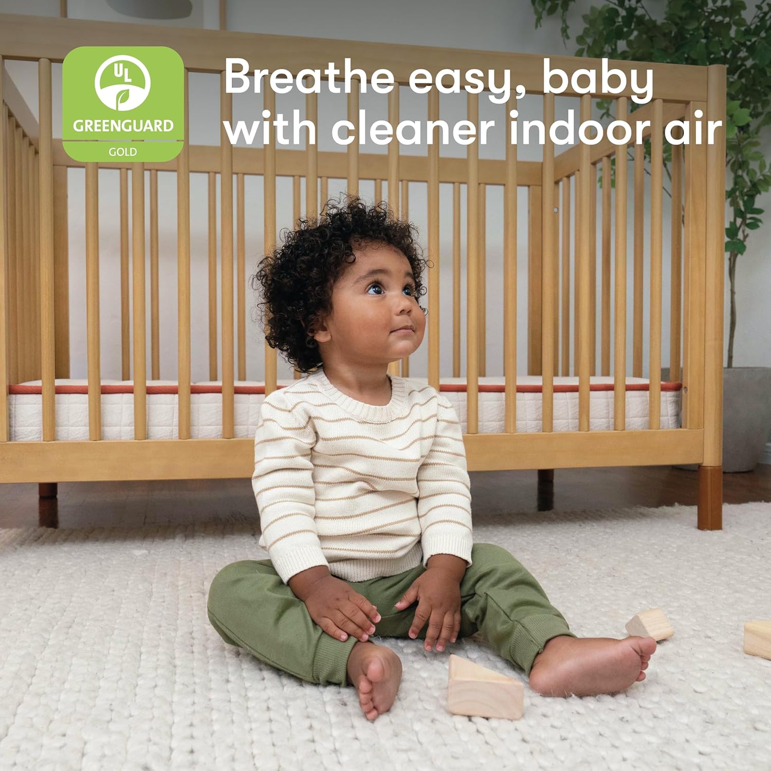 babyletto Avocado Baby Crib Mattress, Dual Sided, Breathable