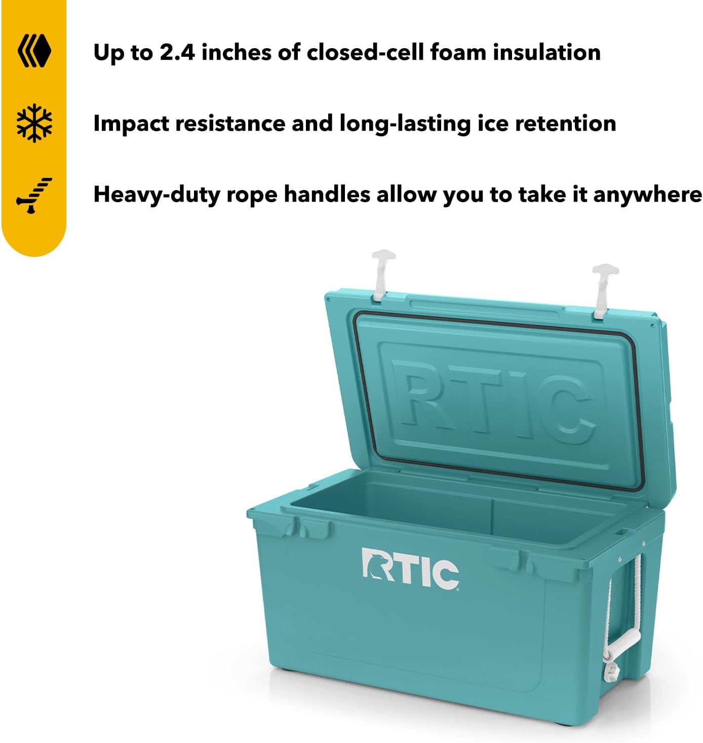 RTIC 65 QT Ultra-Tough Cooler, Hard Insulated, Portable