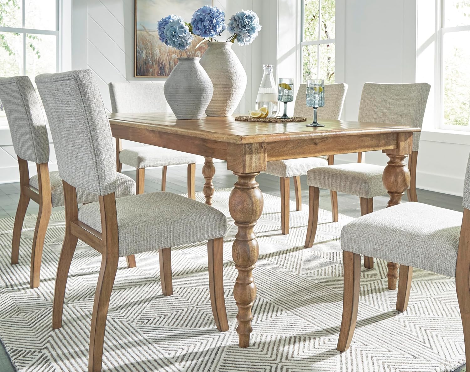 Ashley Rybergston Casual Dining Table, Light Brown