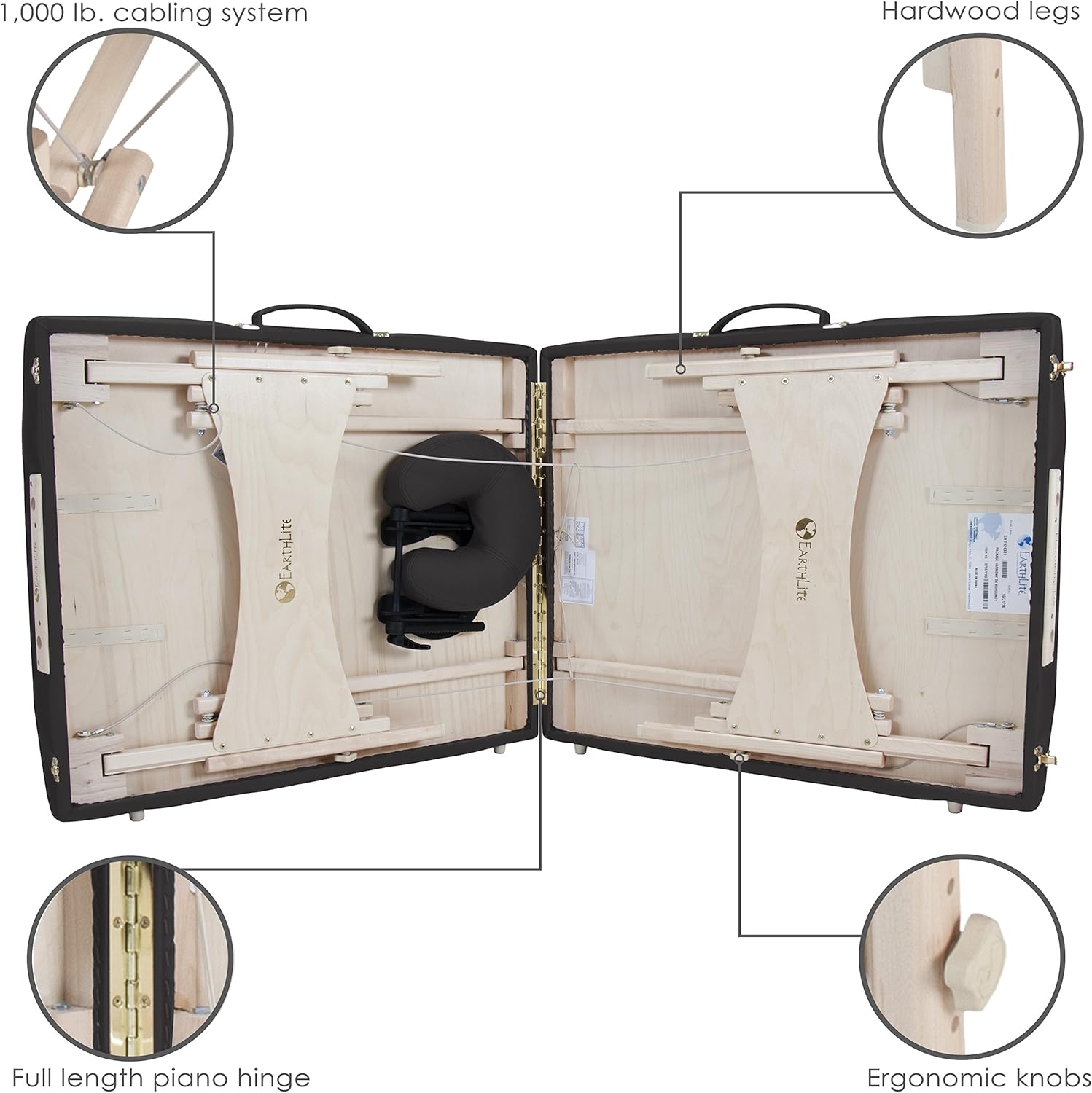 EARTHLITE Harmony DX Portable Massage Table, Eco-Friendly, 30