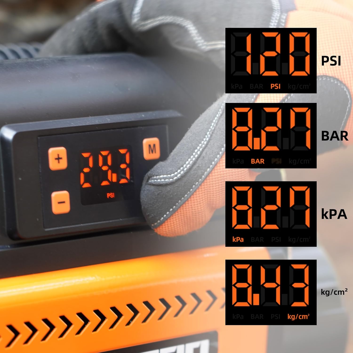 ALL-TOP 12V Air Compressor with LCD, 150PSI, Dual Cylinder