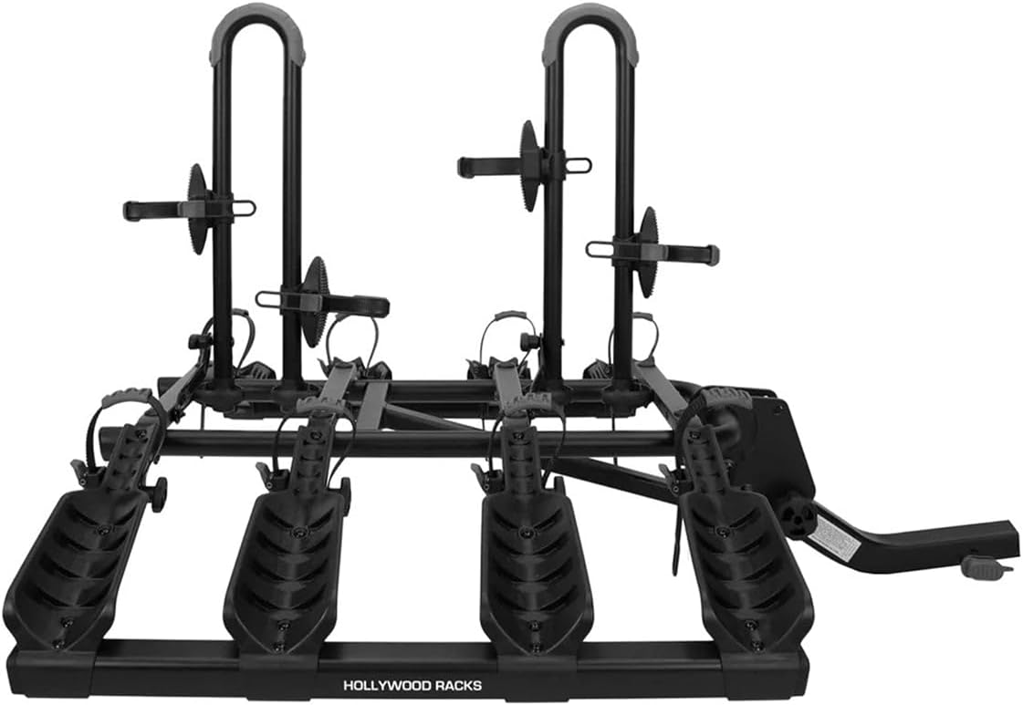 Hollywood Destination 4-Bike Hitch Rack, Platform Style, Lightweight