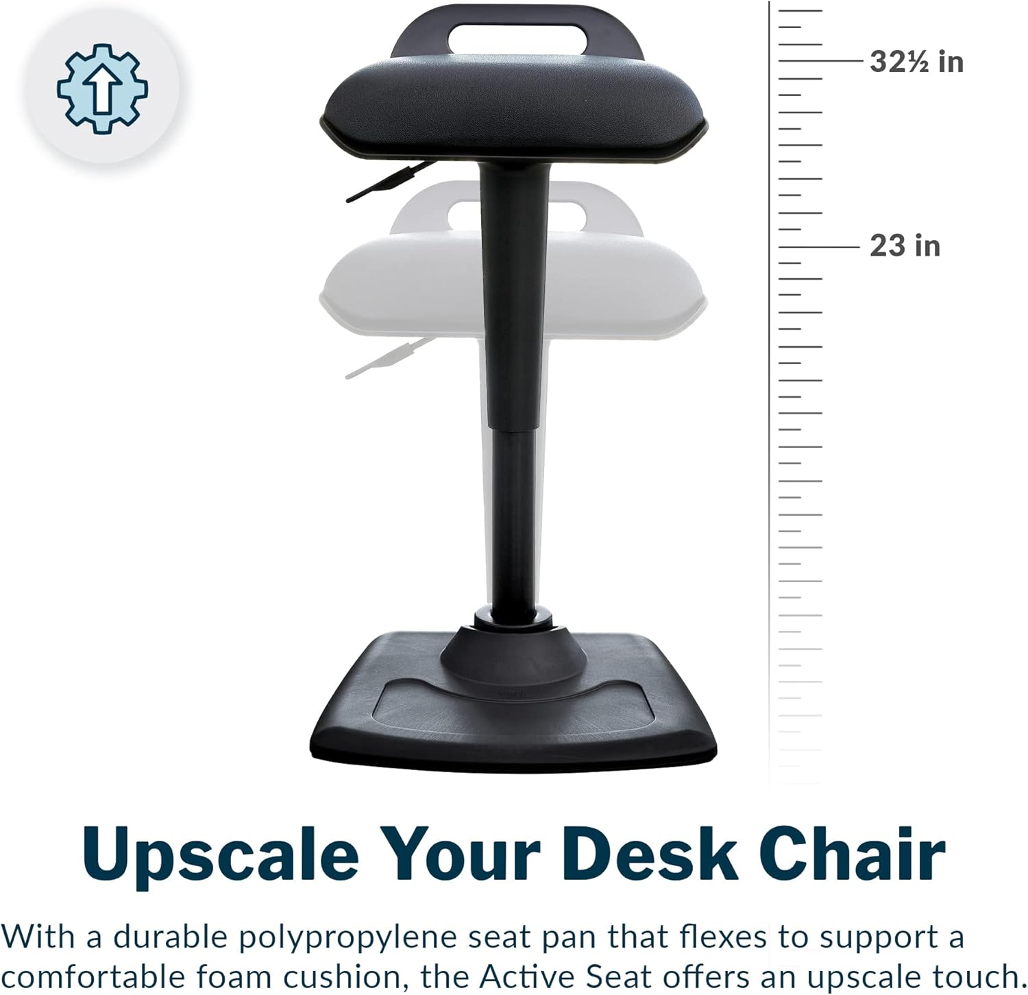 Vari Active Seat Ergonomic Standing Desk Chair, Wobble Stool