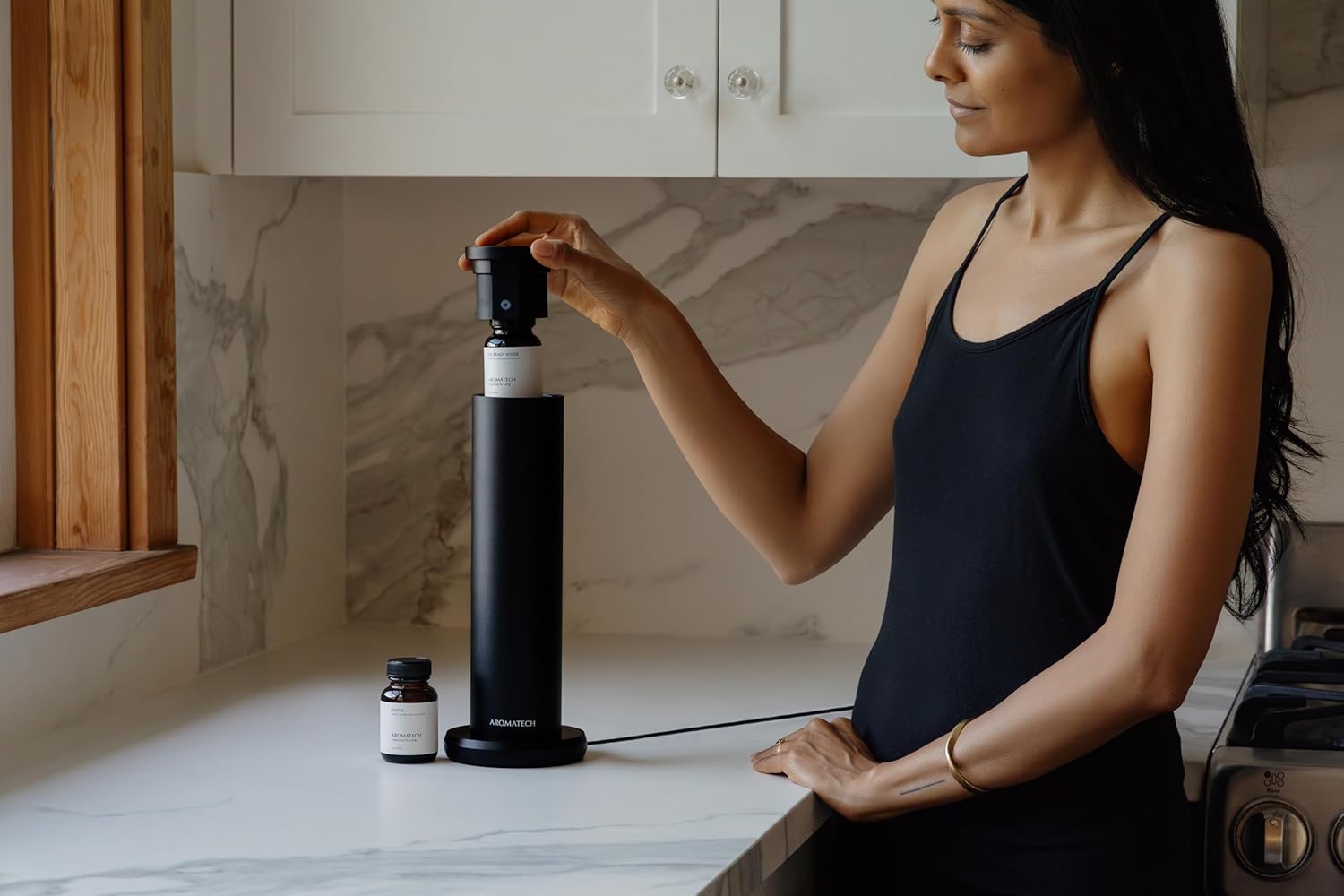 AromaTech AroMini BT Plus Scent Diffuser, Bluetooth, Black